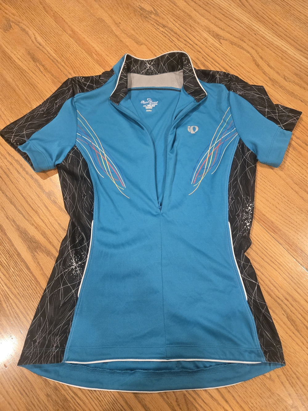 Pearl Izumi Women's Teal Short-Sleeve Cycling Jersey M